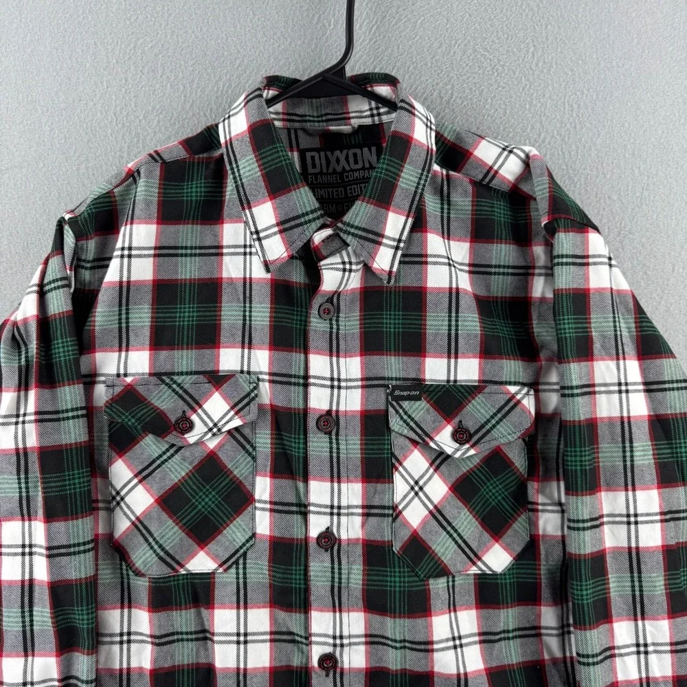 Dixxon Flannel Co Shirt Mens Large Snap On Tools Button Up Long Sleeve Workwear - Picture 2 of 11